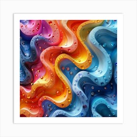 Abstract Colorful Abstract Painting Art Print