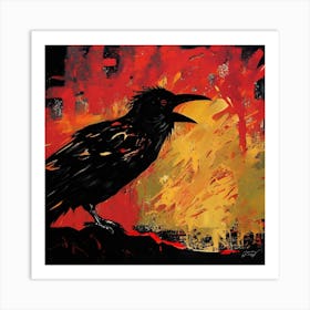 Scare at night Art Print