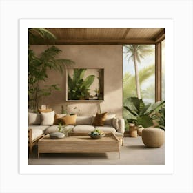 Tropical Living Room 41 Art Print