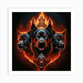 Hell Hounds Art Print