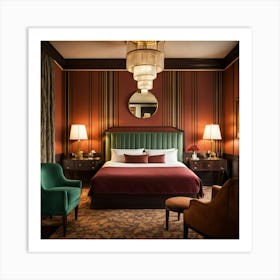 London Hotel Room Art Print