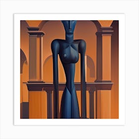 Metaphysical Statue Art Print