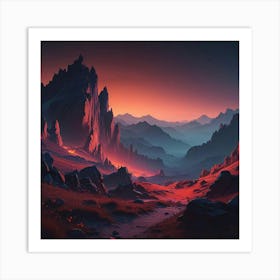 Landscape Painting 2 Art Print