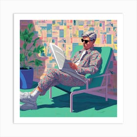 'The Man In The Chair' 1 Art Print