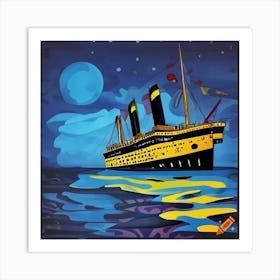 Eerie Titanic Art Print