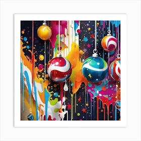 Christmas Ornaments 46 Art Print