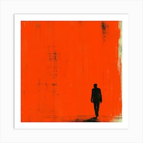 Man In Orange Art Print