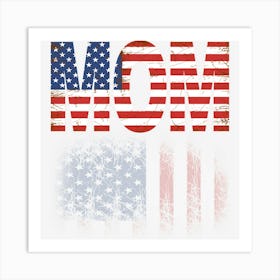 Mom Us Flag Art Print