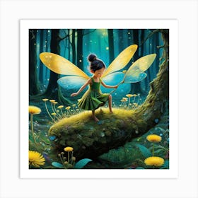 Fairy In The Forest Art Print