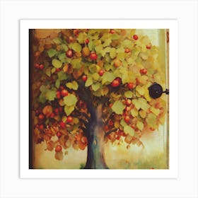 Apple Tree Nutmeg Wall Art Art Print