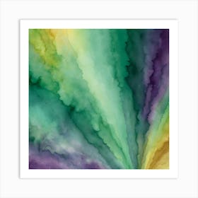 Abstract Watercolor Painting 5 Art Print