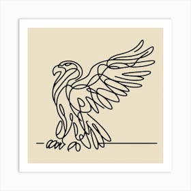 Eagle Picasso style Art Print