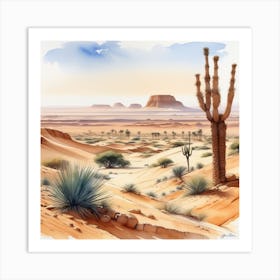 Desert Landscape 122 Art Print