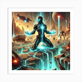 Nova Icarus Martian Seismic Powers Sci Fi Art Print