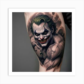 Joker Tattoo 19 Art Print