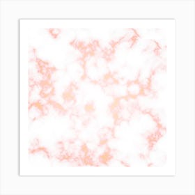 Glassy Orange Marble Art Print