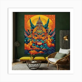 Buddhist Demon 1 Art Print