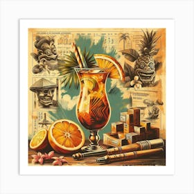 Hawaiian Cocktail Art Print