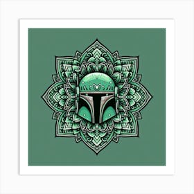 Boba Fett Star Wars Art Print Mandala Art Print