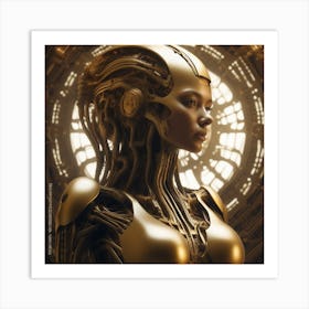 Futuristic Woman 35 Art Print