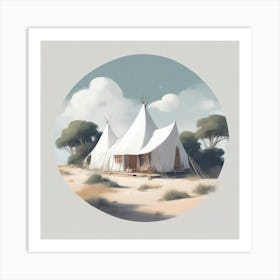 Teepee Tent Art Print