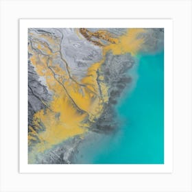 Aerial View Of Iceland Art Print