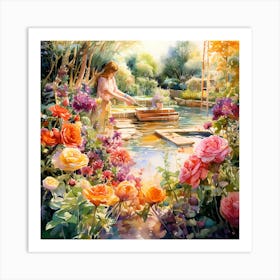 Romantic Canvas: Enchanted Brushstrokes Art Print