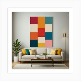 Abstract Squares 6 Art Print