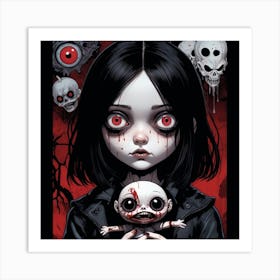 Scream Girl Art Print