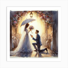 Wedding Proposal Art Print