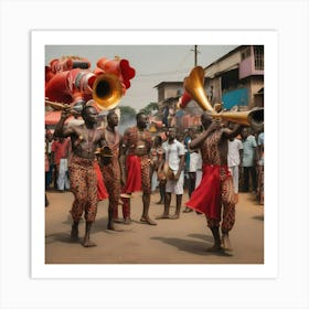 Nigerian Brass Band Art Print