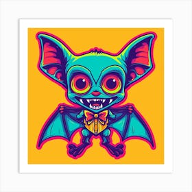 Bat Rainbow Art Print