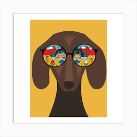 Dog art Art Print