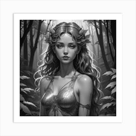 Fairy In The Forest 10 Art Print