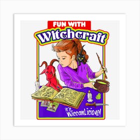 Fun With Witchcraft Is Wiccan Licious! Necronomicon Art Print