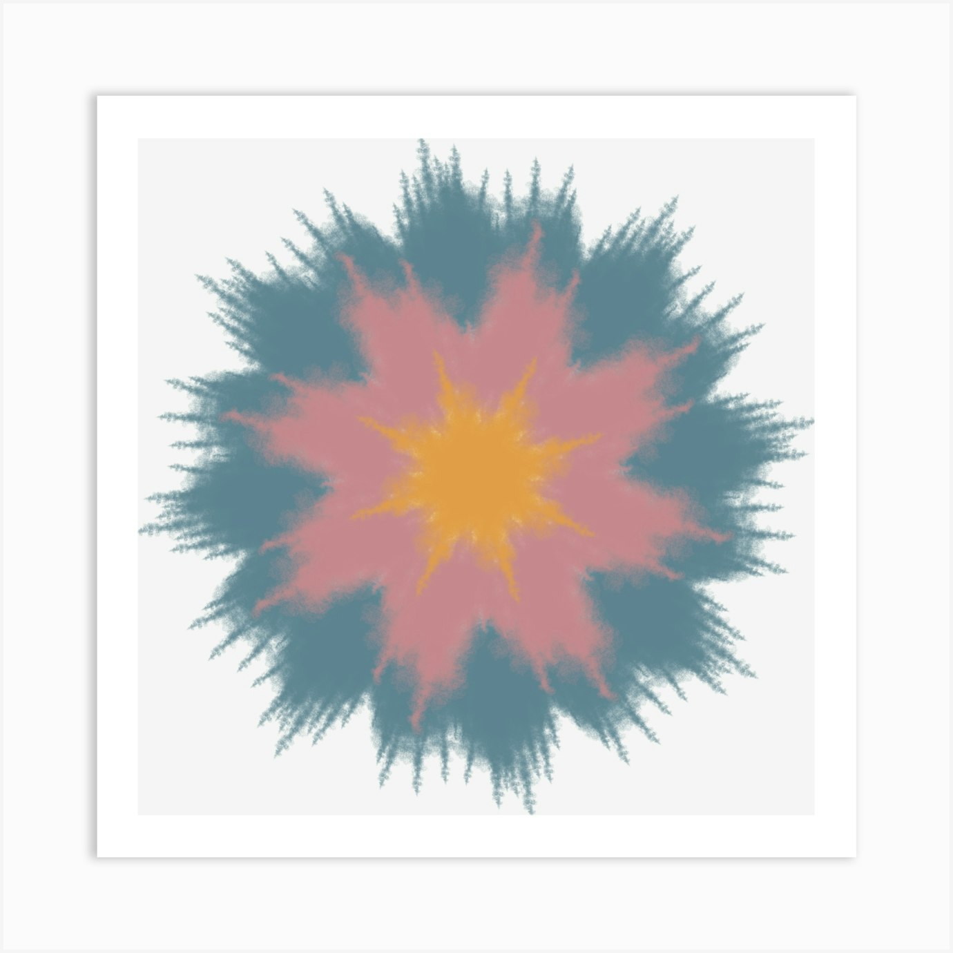 Fractal Flower Art Print by Tārā Design Studio