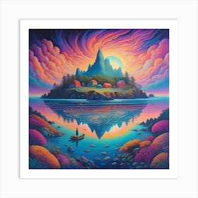 Mystical Island Art Print