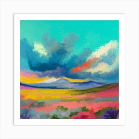 Montana Mountains Art Print