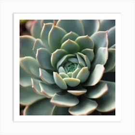 Succulent Flower Art Print