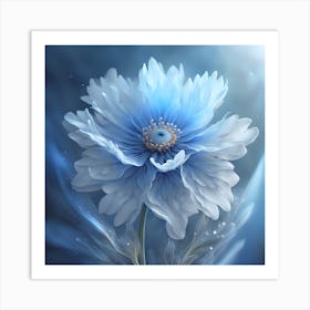 Blue Flower Art Print