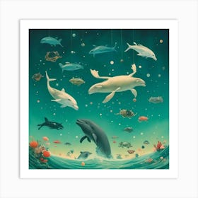 Sea Creatures Art Print