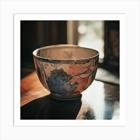 Bowl On A Table Art Print