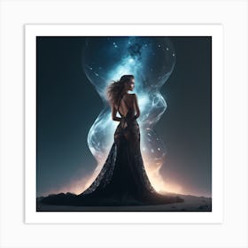 Woman In A Dress 1 Art Print