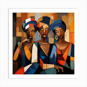 Three African Women 27 Art Print