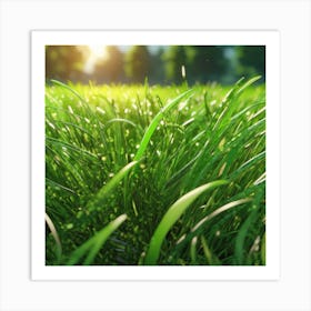 Green Grass 50 Art Print