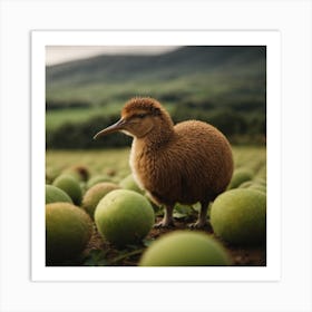 Kiwi In The Field Art Print