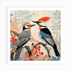 Bird In Nature Woodpecker 1 Art Print