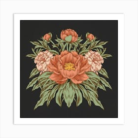 Peonies 3 Art Print