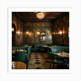 Edwardian Dining Room Art Print