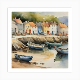 Estuary shore Art Print